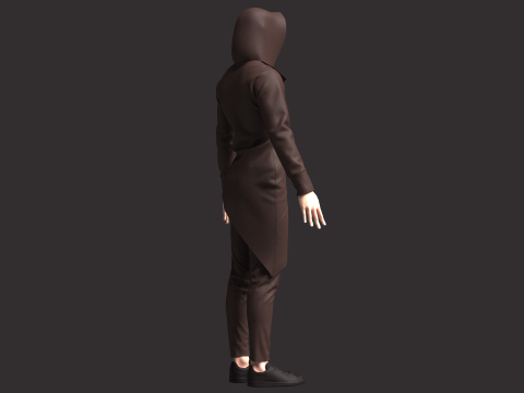 Men Assassin Outfit 3D Model