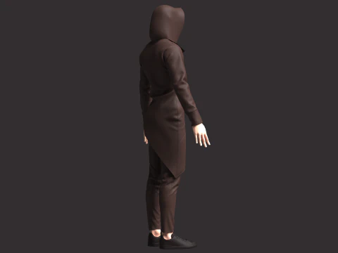 Men Assassin Outfit 3D Model