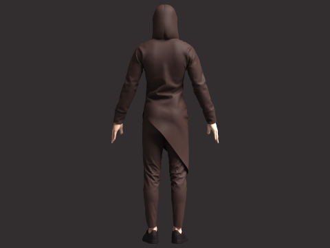 Men Assassin Outfit 3D Model