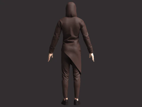 Men Assassin Outfit 3D Model