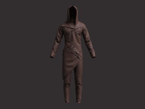 Men Assassin Outfit 3D Model