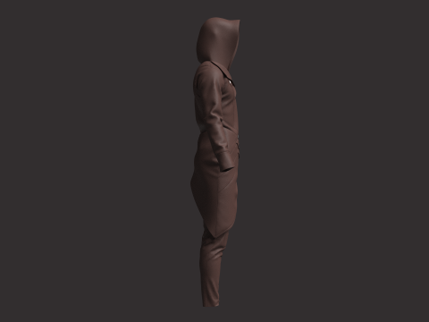 Men Assassin Outfit 3D Model