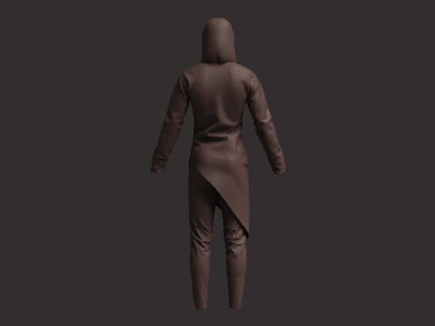 Men Assassin Outfit 3D Model