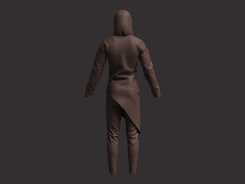 Men Assassin Outfit 3D Model