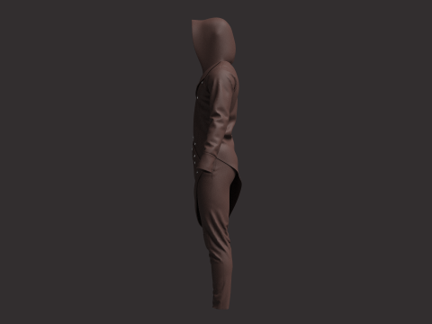 Men Assassin Outfit 3D Model