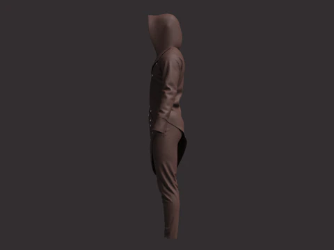Men Assassin Outfit 3D Model