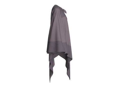 Girls Cape Dress V8 3D Model