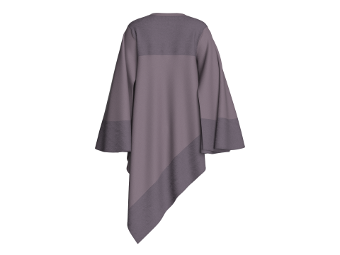 Girls Cope Dress V8 Model 3D