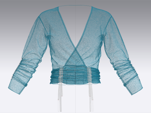 Girls Crop Tops V2 3D 모델