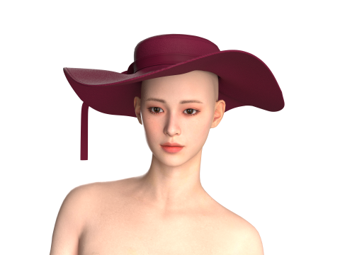 Girls Hat 3D Модель