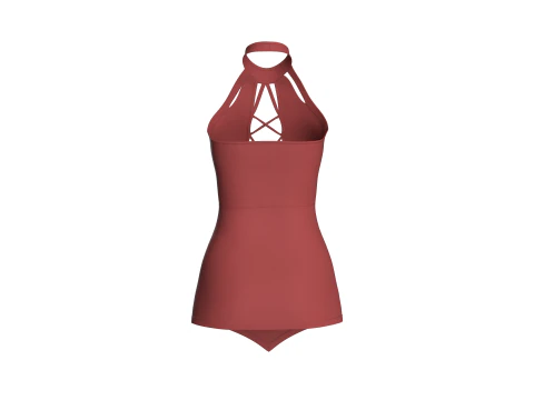 Girls Short Dress-Outfit 3D Model
