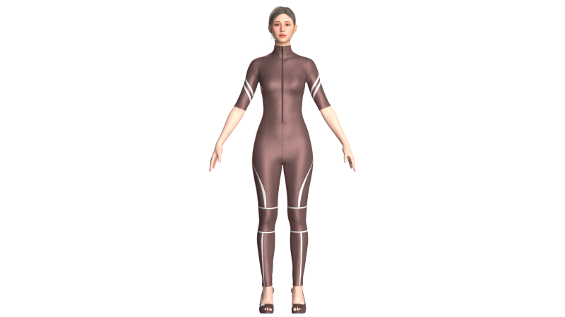 Girls Body Suit Modello 3D .c4d .max .obj .3ds .fbx .stl .blend
