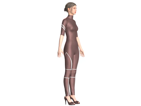 Girls Body Suit 3D Model