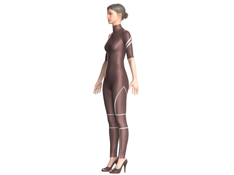 Girls Body Suit 3D Model