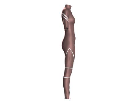 Girls Body Suit Modello 3D