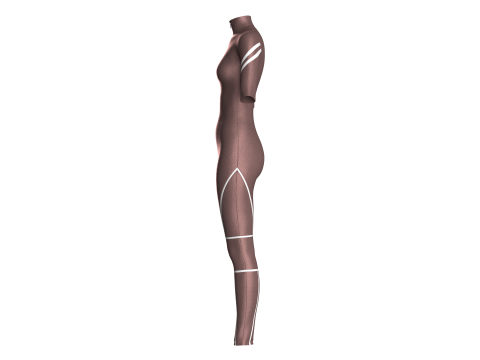Girls Body Suit Modello 3D