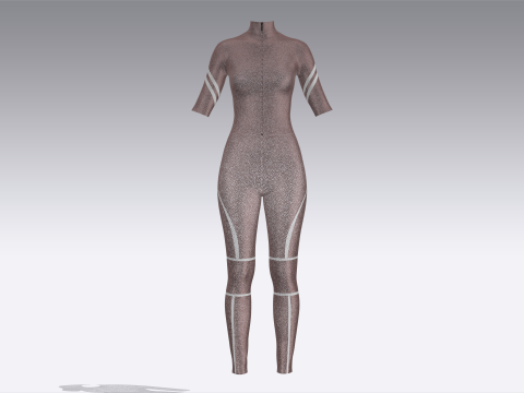 Girls Body Suit Modello 3D