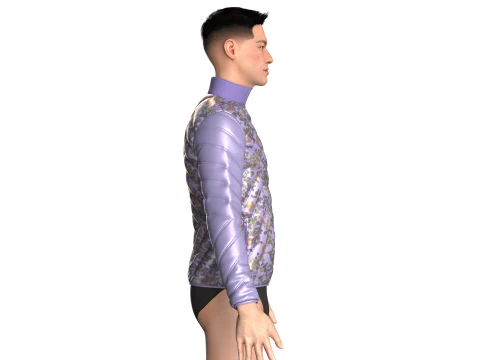 Girls Short Dress-Outfit V2 3D Model