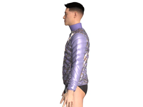 Girls Short Dress-Outfit V2 3D Model