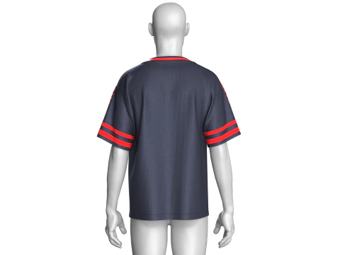 Men Basketball Tshirt-Mesh 3D Model