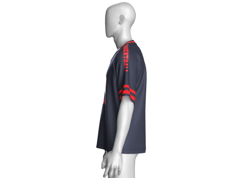 Men Basketball Tshirt-Mesh Model 3D