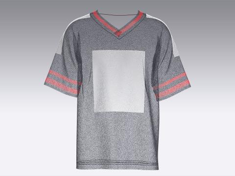 Men Basketball Tshirt-Mesh Model 3D