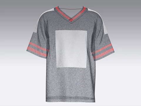 Men Basketball Tshirt-Mesh 3D Model