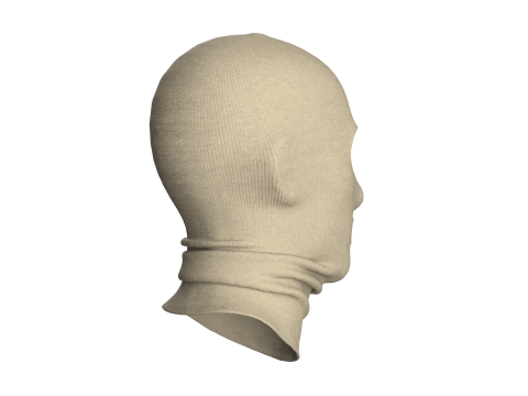Men Rib Face Mask 3D Modell