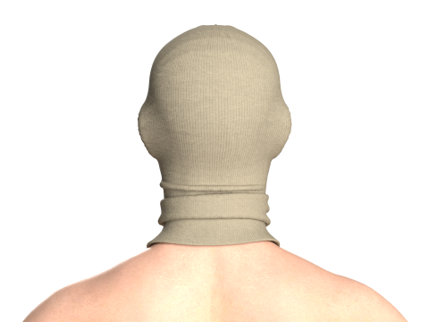 Men Rib Face Mask 3D Modell