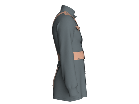Men Military Uniform 3D Modell