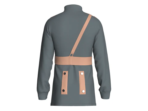 Men Military Uniform 3D Model