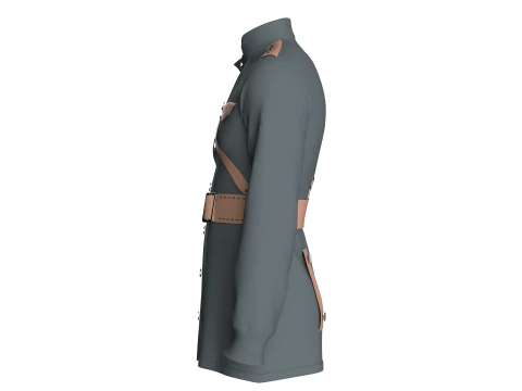 Men Military Uniform 3D Model