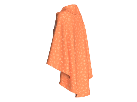 Girls Traditional Chinese Tops 3D Modell