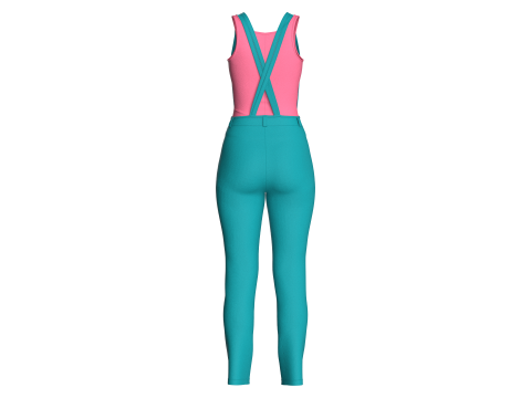Girls Tank Top With Sweatpant Model 3D