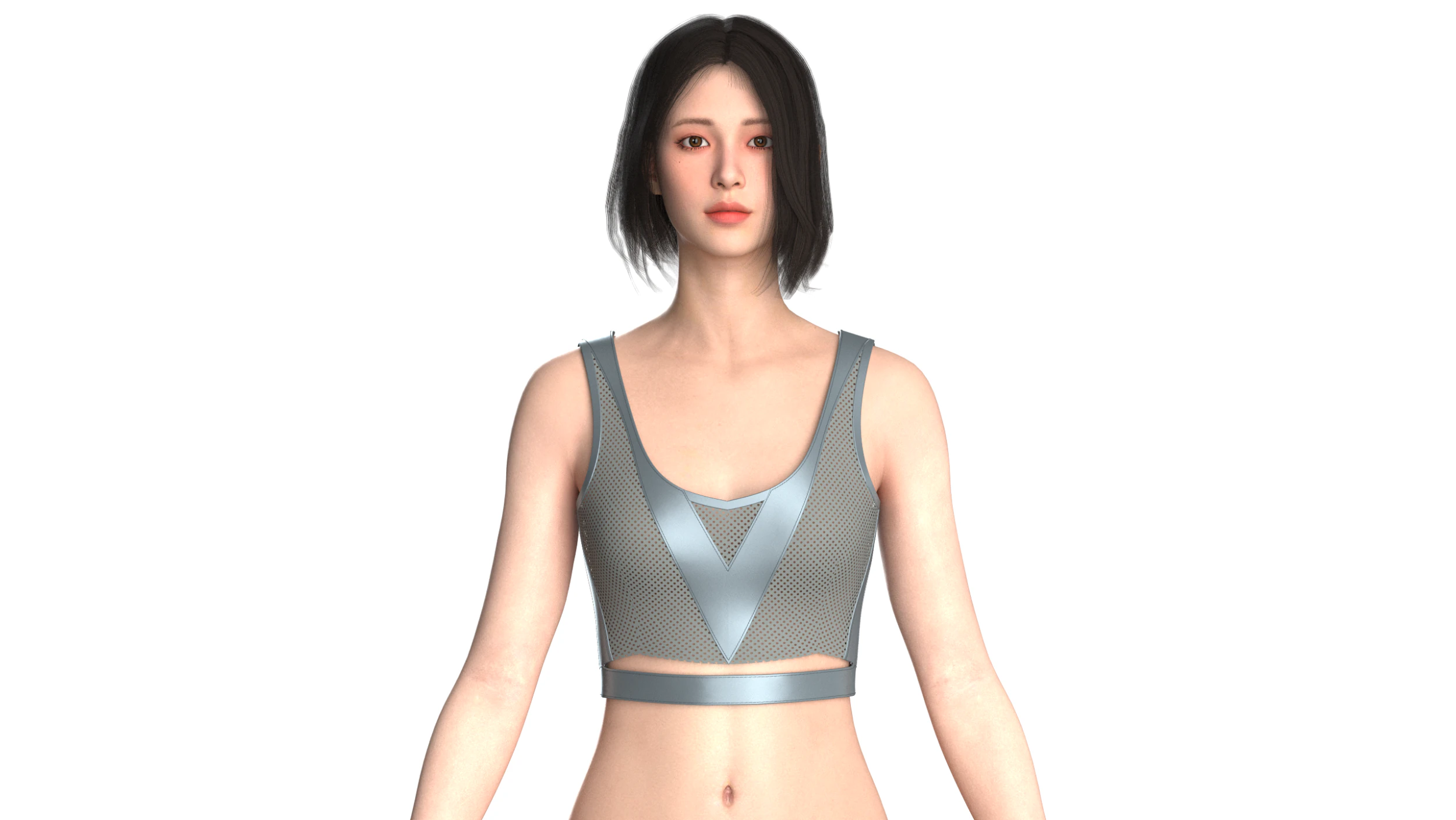 Girls Bralette Tops - Mesh 3D Model .c4d .max .obj .3ds .fbx .stl .blend 