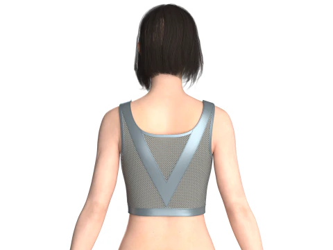 Girls Bralette Tops - Mesh 3D Model