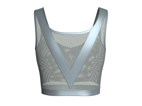 Girls Bralette Tops - Mesh Modello 3D