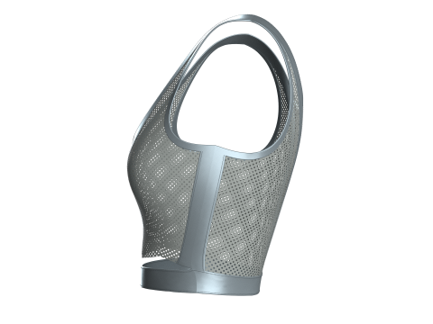 Girls Bralette Tops - Mesh Modello 3D