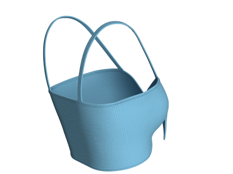 Girls Fashion Bra Tops 3D Model