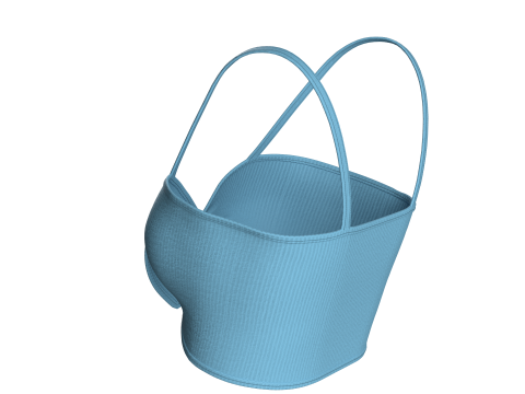 Girls Fashion Bra Tops 3D Model