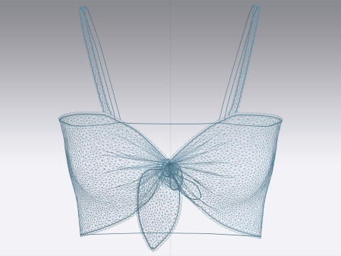 Girls Fashion Bra Tops 3D Model