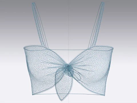 Girls Fashion Bra Tops 3D Model