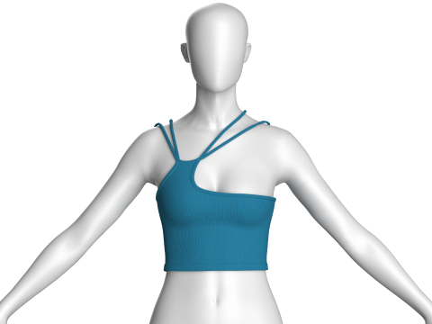 Girls Fashion Bralette Top 3D Model