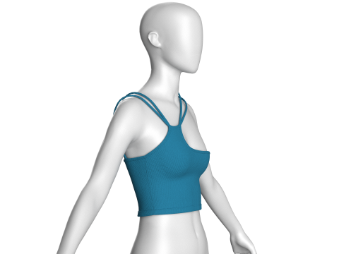 Girls Fashion Bralette Top Modèle 3D