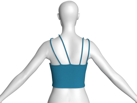 Girls Fashion Bralette Top Modèle 3D