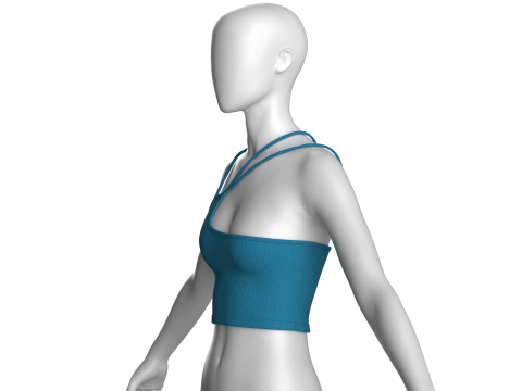 Girls Fashion Bralette Top 3Dモデル