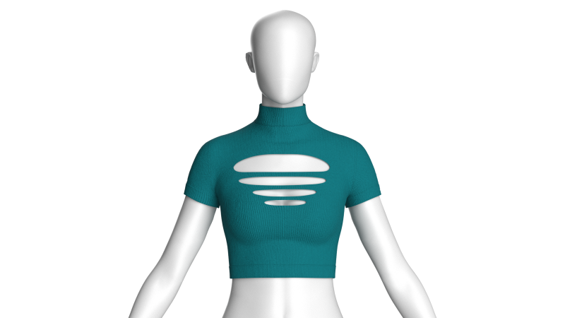Girls Fashion Crop Top 3Dモデル .c4d .max .obj .3ds .fbx .stl .blend