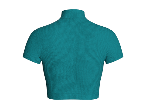 Girls Fashion Crop Top 3Dモデル