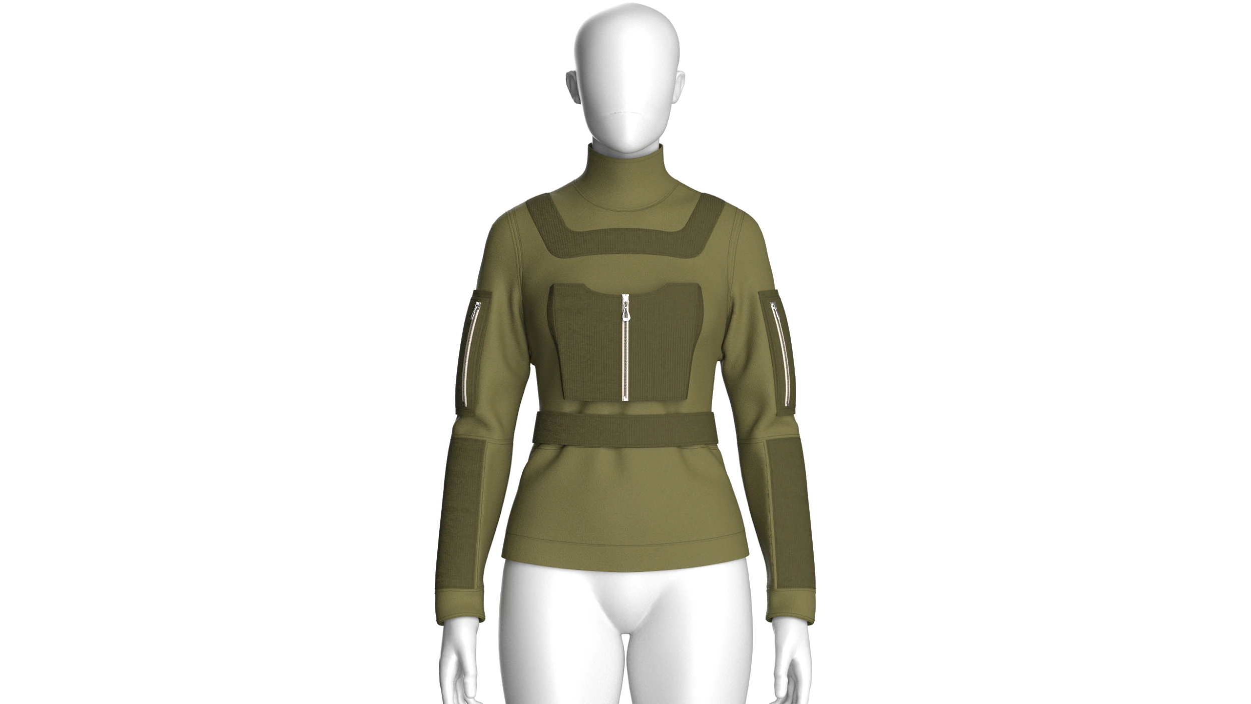 Girls Fashion Jacket 3D Model .c4d .max .obj .3ds .fbx .stl .blend 