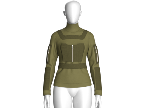 Girls Fashion Jacket 3D Model